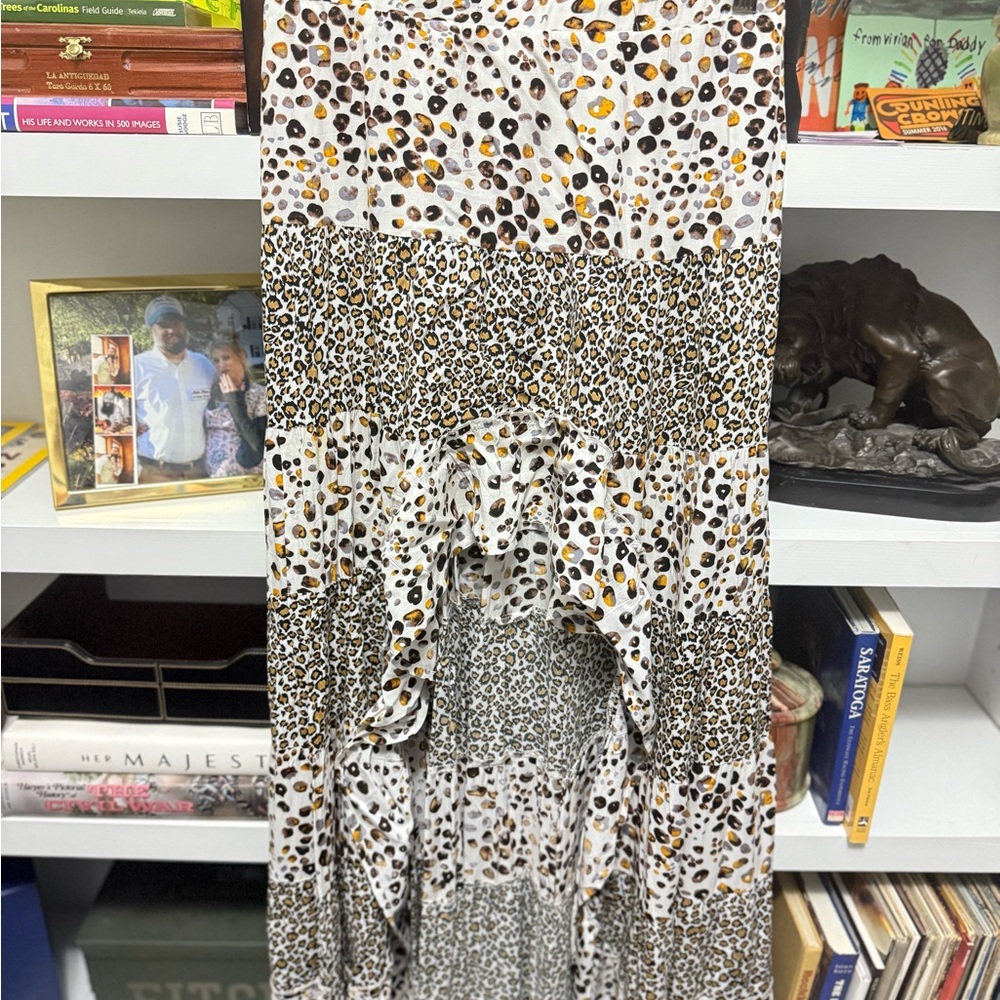 Solitaire Swim Leopard Print Skirt